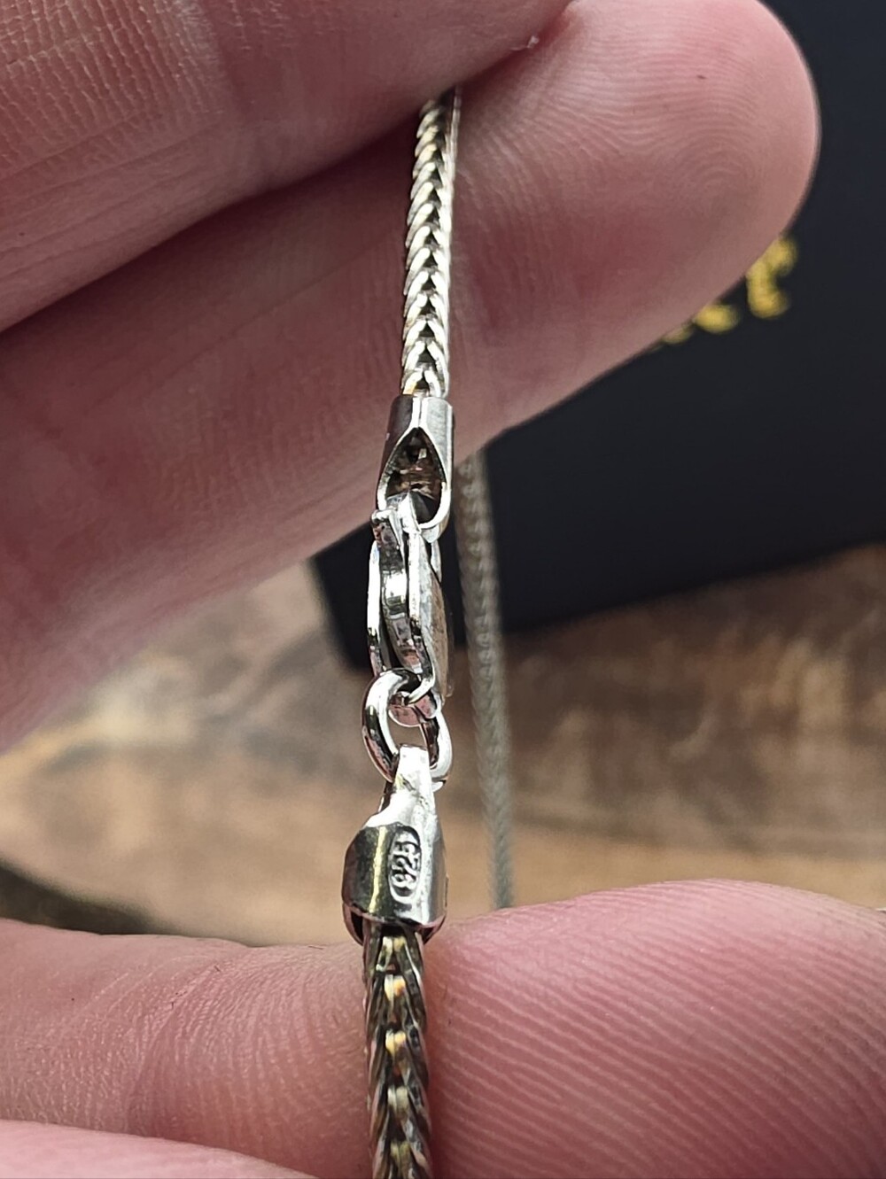 Stauer Sedona Turquoise Pendant & Serpentine Chain 925 Sterling Silver Southwest - Picture 5 of 8